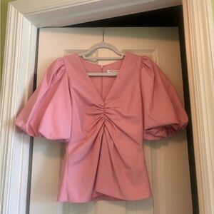 Amanda Uprichard Puff Sleeve Top